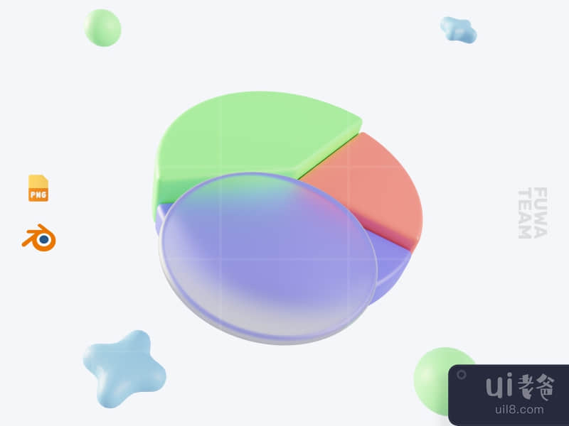 Pie chart - 3D Business and Finance icon pack