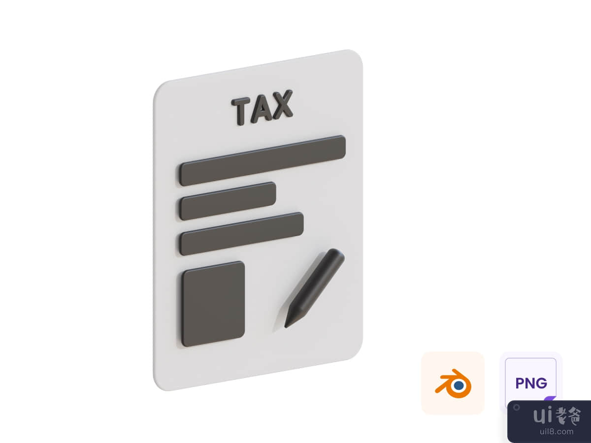 Tax 3D Icon