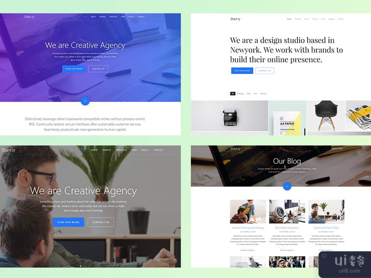 Start.ly — Agency One Page Parallax Template