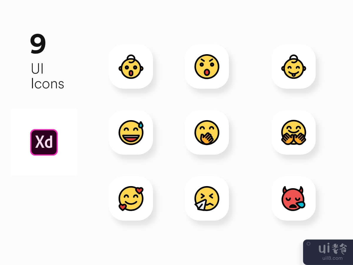 Icons UI KIT for Adobe xd