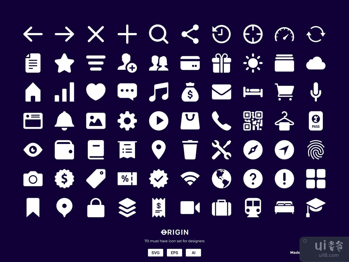 70 MUST HAVE Interface icon sets