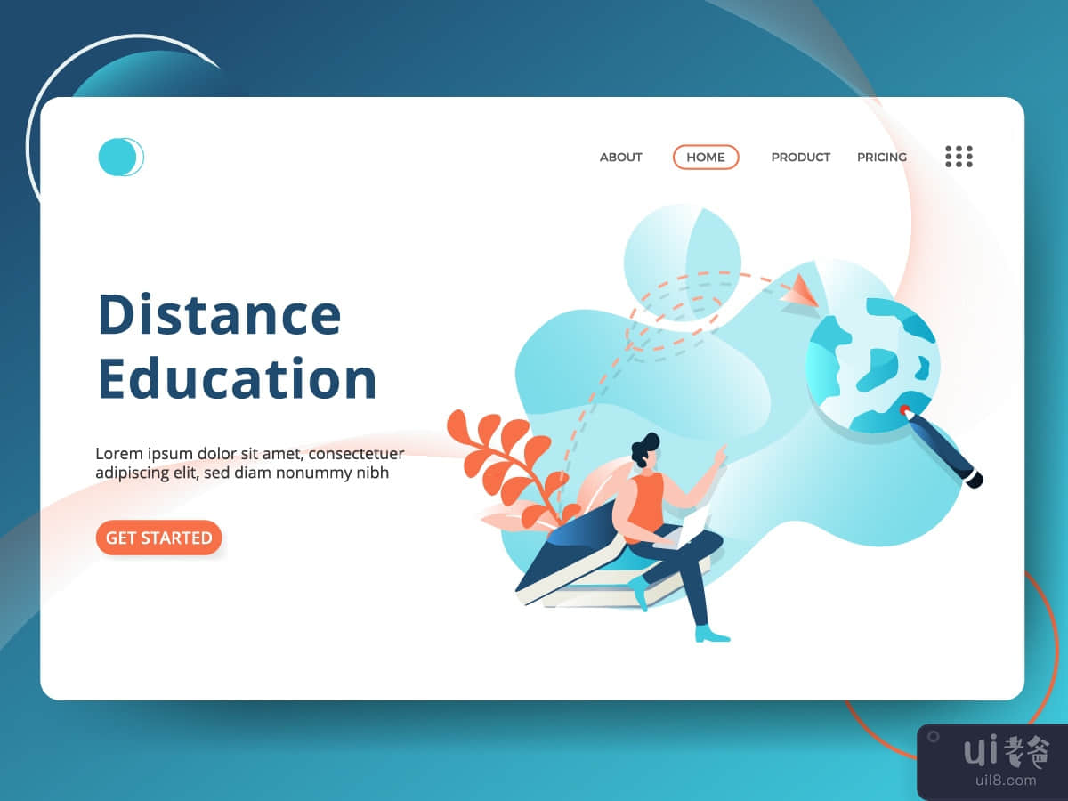 Landing Page Distance Education