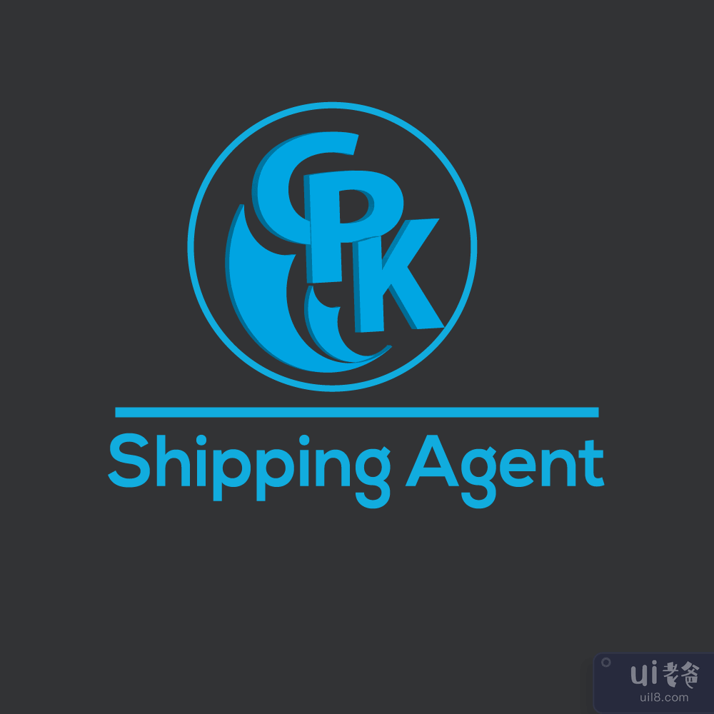 时尚的航运代理标志设计(Stylish Shipping Agent Logo Design)插图3