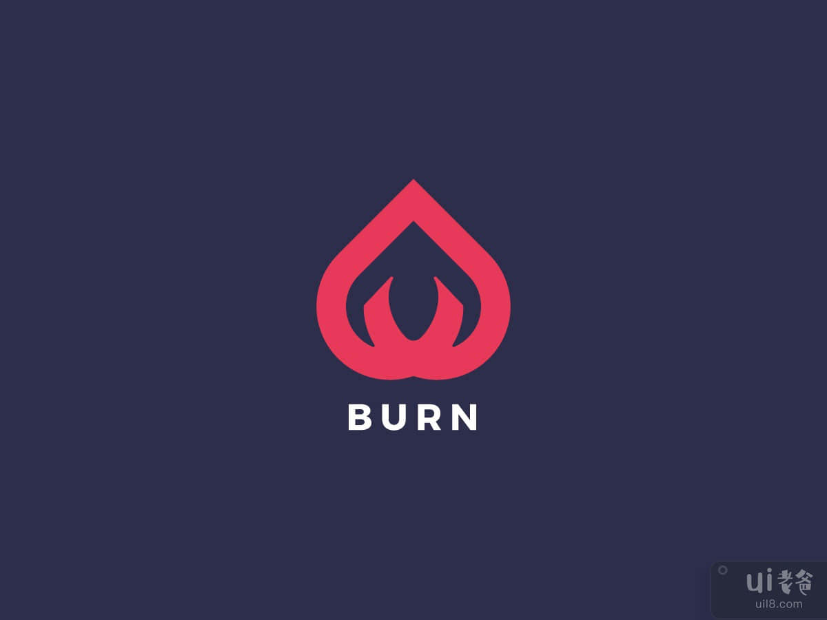 Burn Vector Logo Design Template