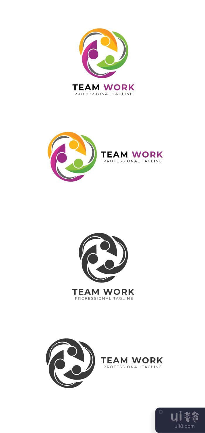 团队工作徽标(Team Work Logo)插图1