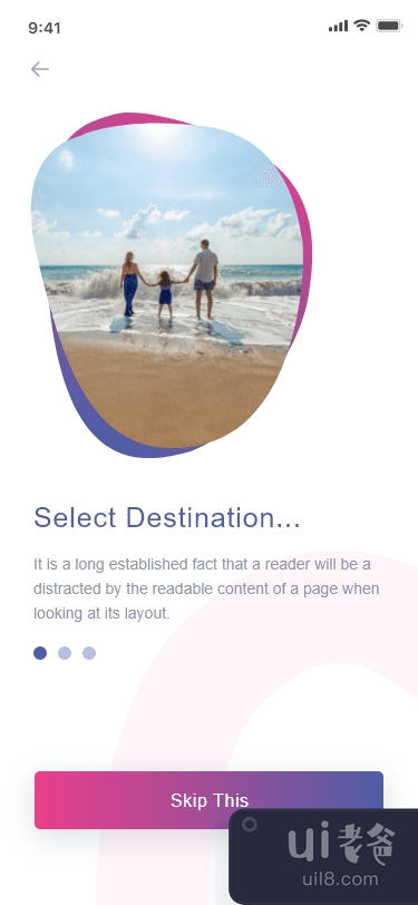 旅游应用启动画面 - 旅游应用探索(Traveling App Splash Screen - Travel App Exploration)插图