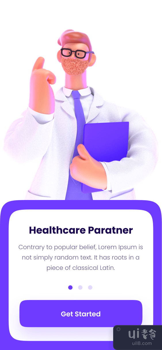 医生预约应用程序设计(Doctor Appointment App Design)插图2