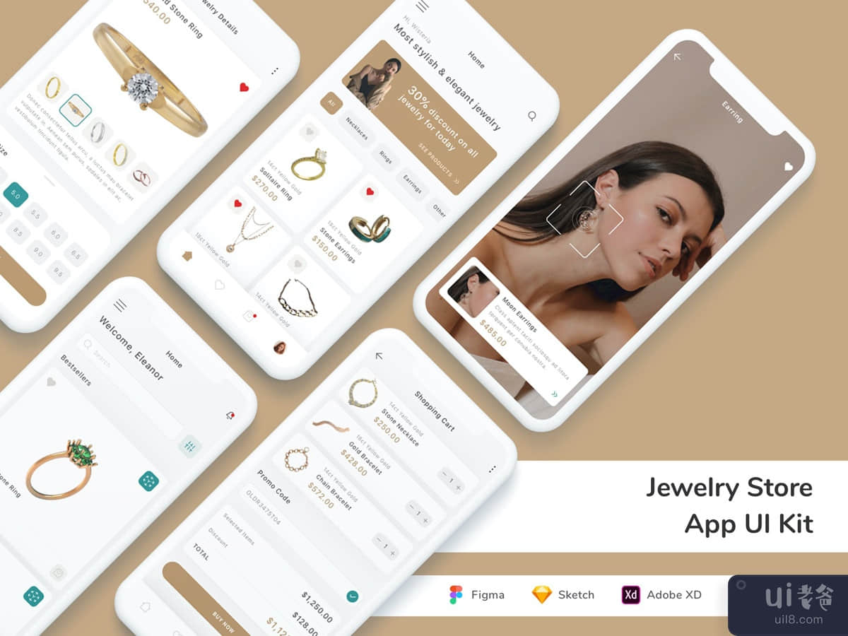 Jewelry Store App UI Kit