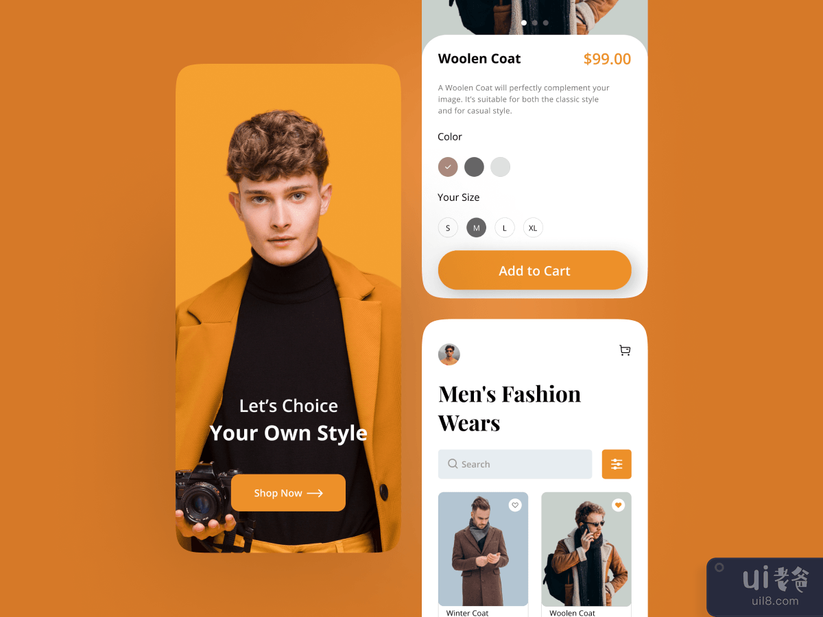 电子商务时尚移动应用程序(E-Commerce Fashion mobile App)插图