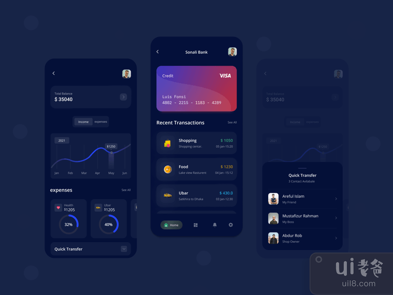 Finance Mobile App Design