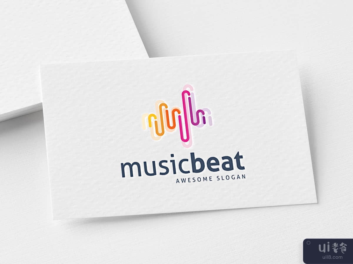 Music Beat Logo Template