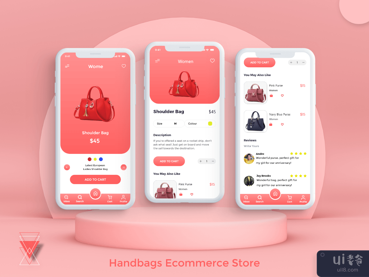 Handbags Ecommerce Store Concept