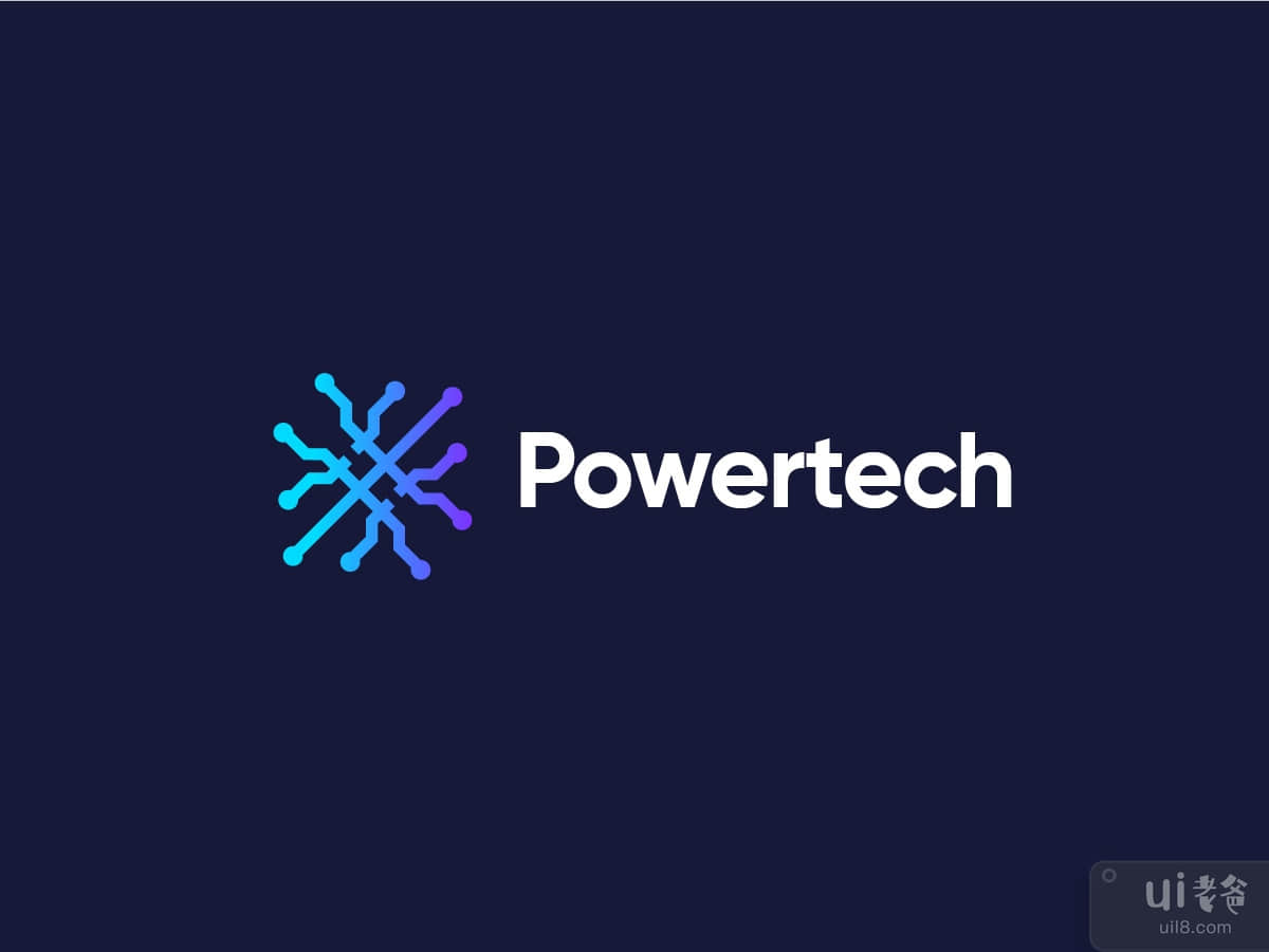 创意科技标志 - saas 标志 - 电动标志 - 电源标志(creative tech logo - saas logo - electric logo - power logo)插图