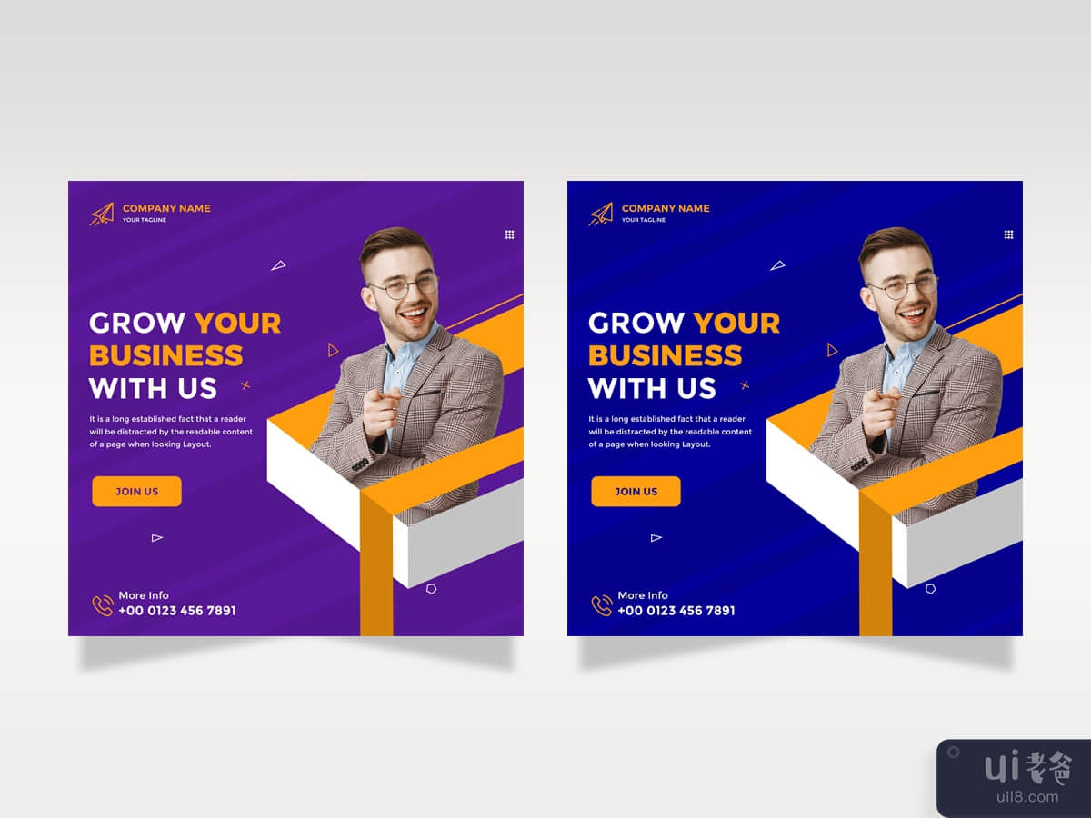 Business Promotion Concept Social Media Template