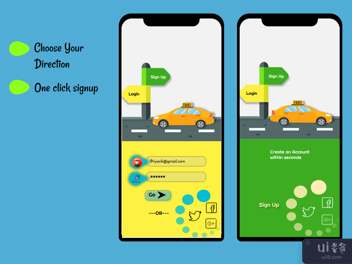 出租车预订应用程序(Taxi booking App)插图
