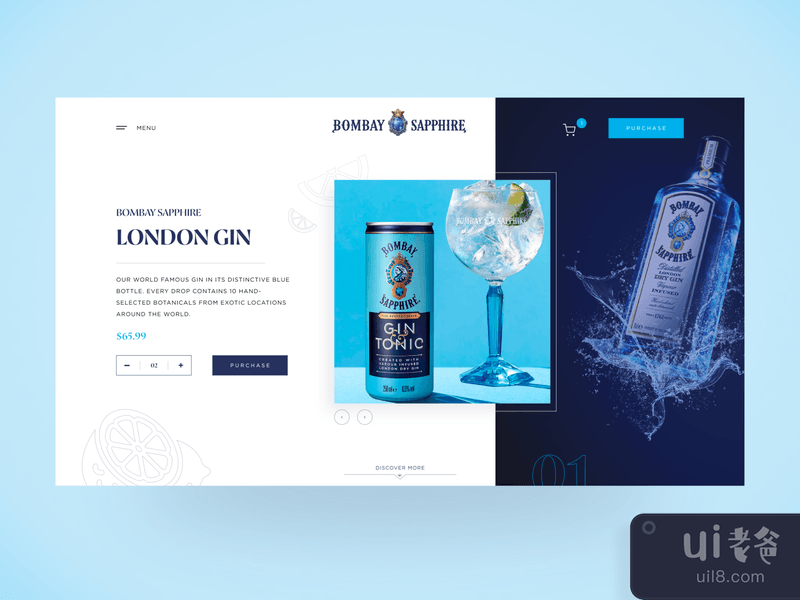 Bombay Sapphire Website Redesign