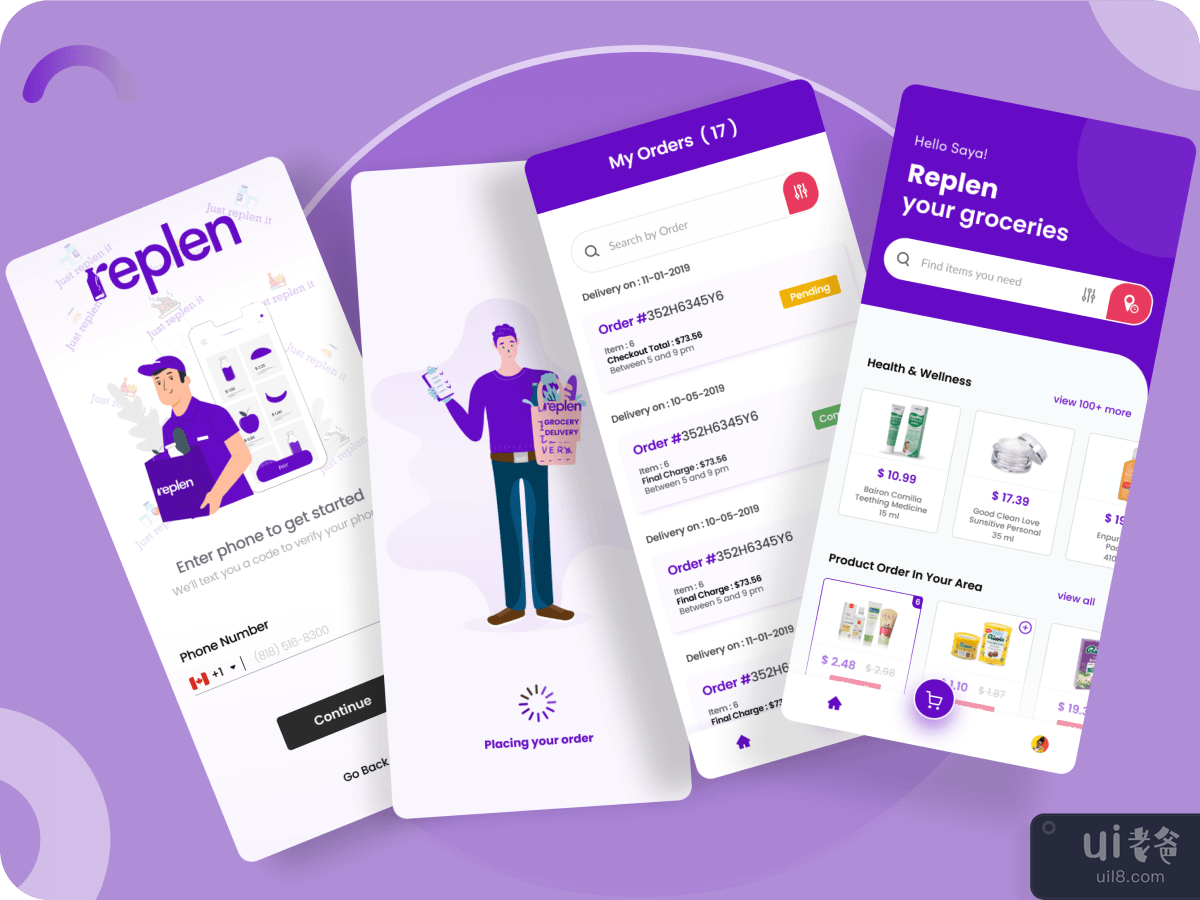 Replen Groceries App