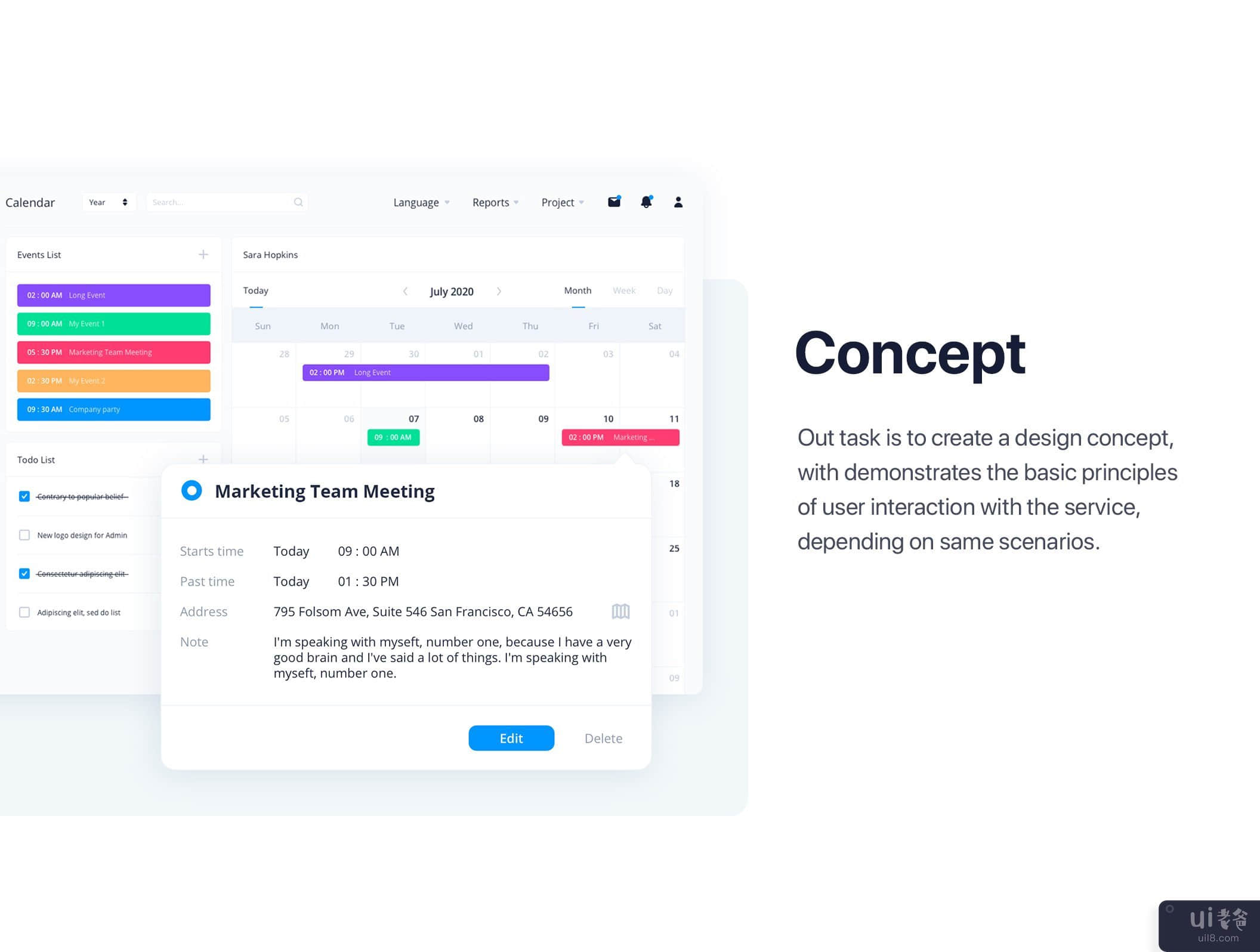MoveUp - Sketch 的人力资源管理管理模板(MoveUp - HR Management Admin Template for Sketch)插图5