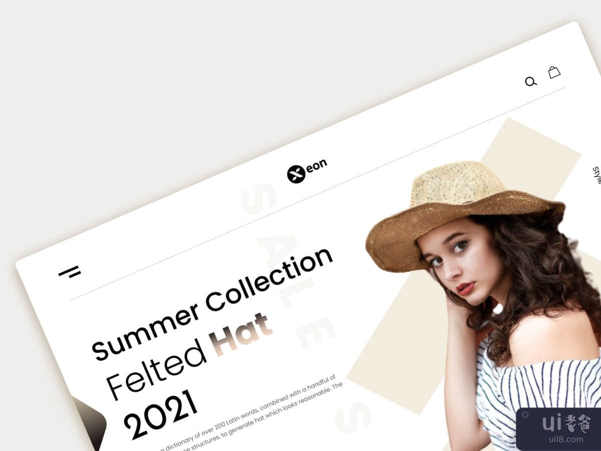 帽子店 - 产品页面标题(Hat Shop - Product Page Header)插图