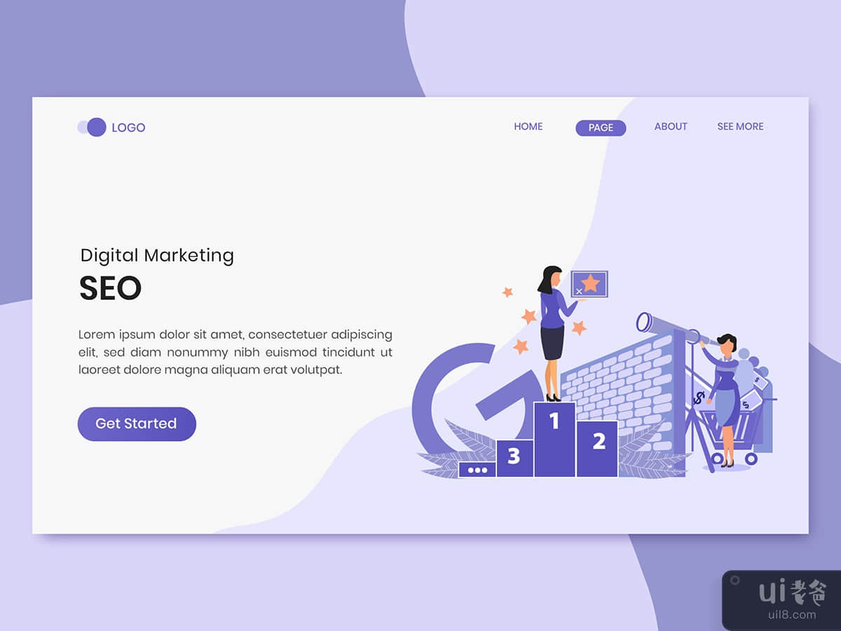 Seo Digital Marketing Landing Page