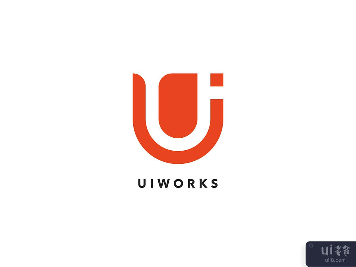 Ui Works U Letter Logo Design