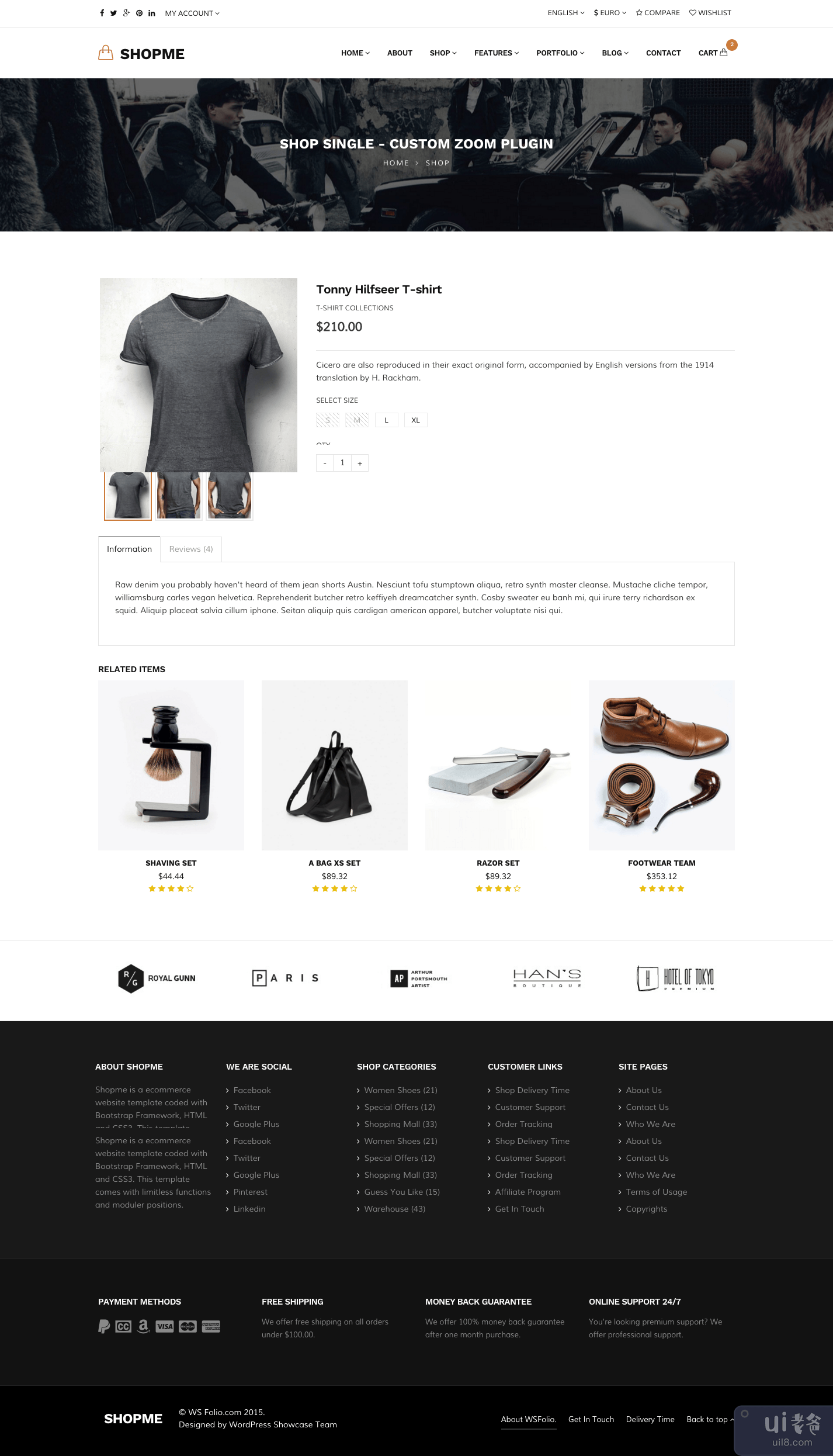 Shopme - 响应式电子商务网站模板(Shopme - Responsive eCommerce Site Template)插图2