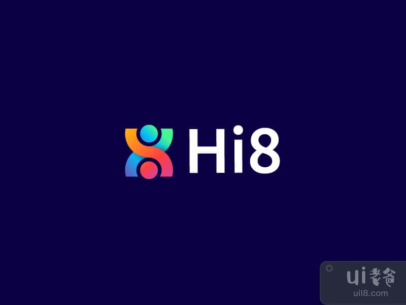 标志设计模板-H 字母标志-H 字母组合(Logo design template - H letter logo - H monogram)插图1
