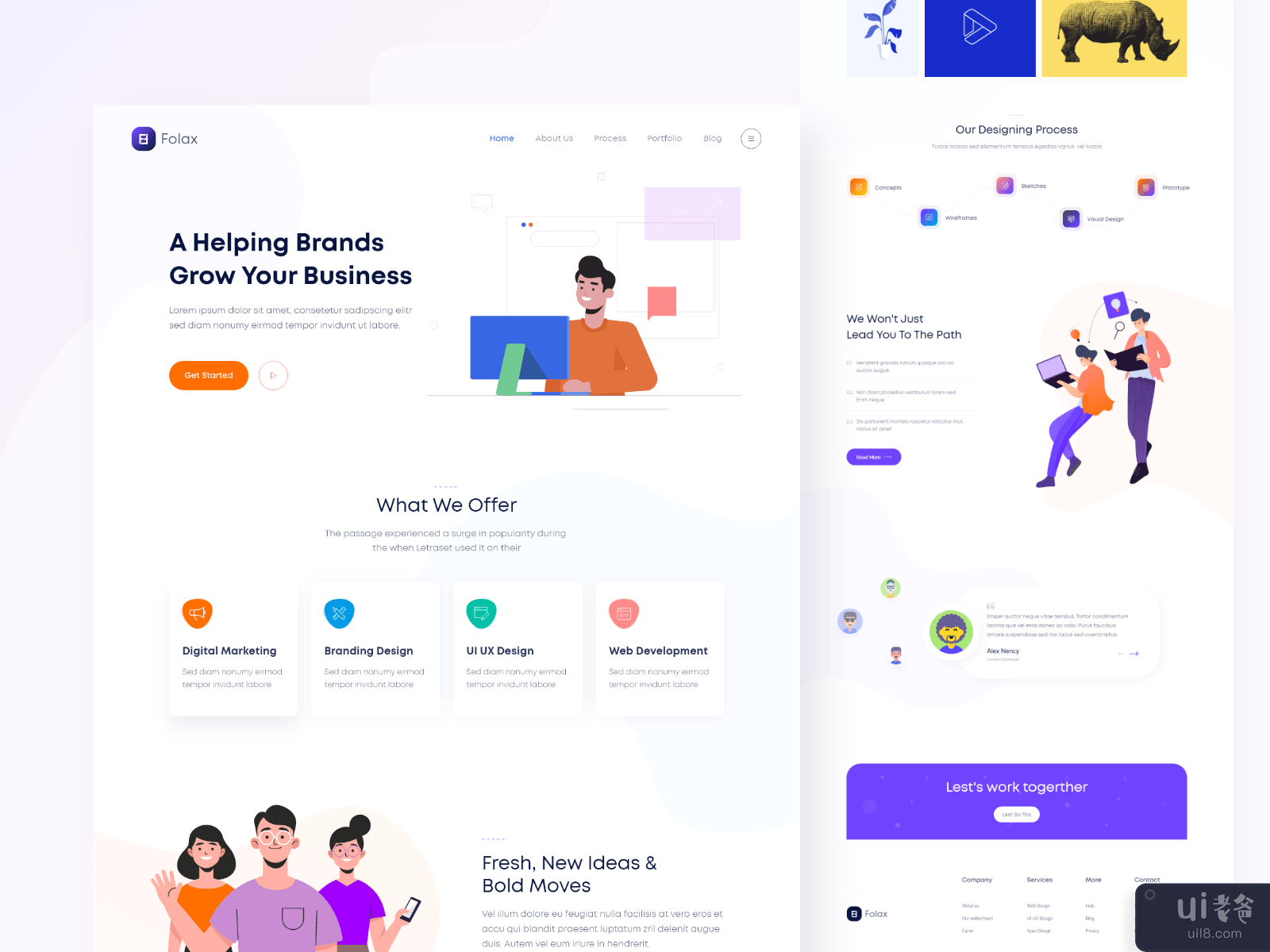 Folax-Digital Agency Landing Pages