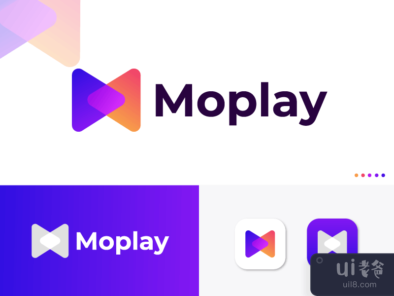 M + Player Logo Design