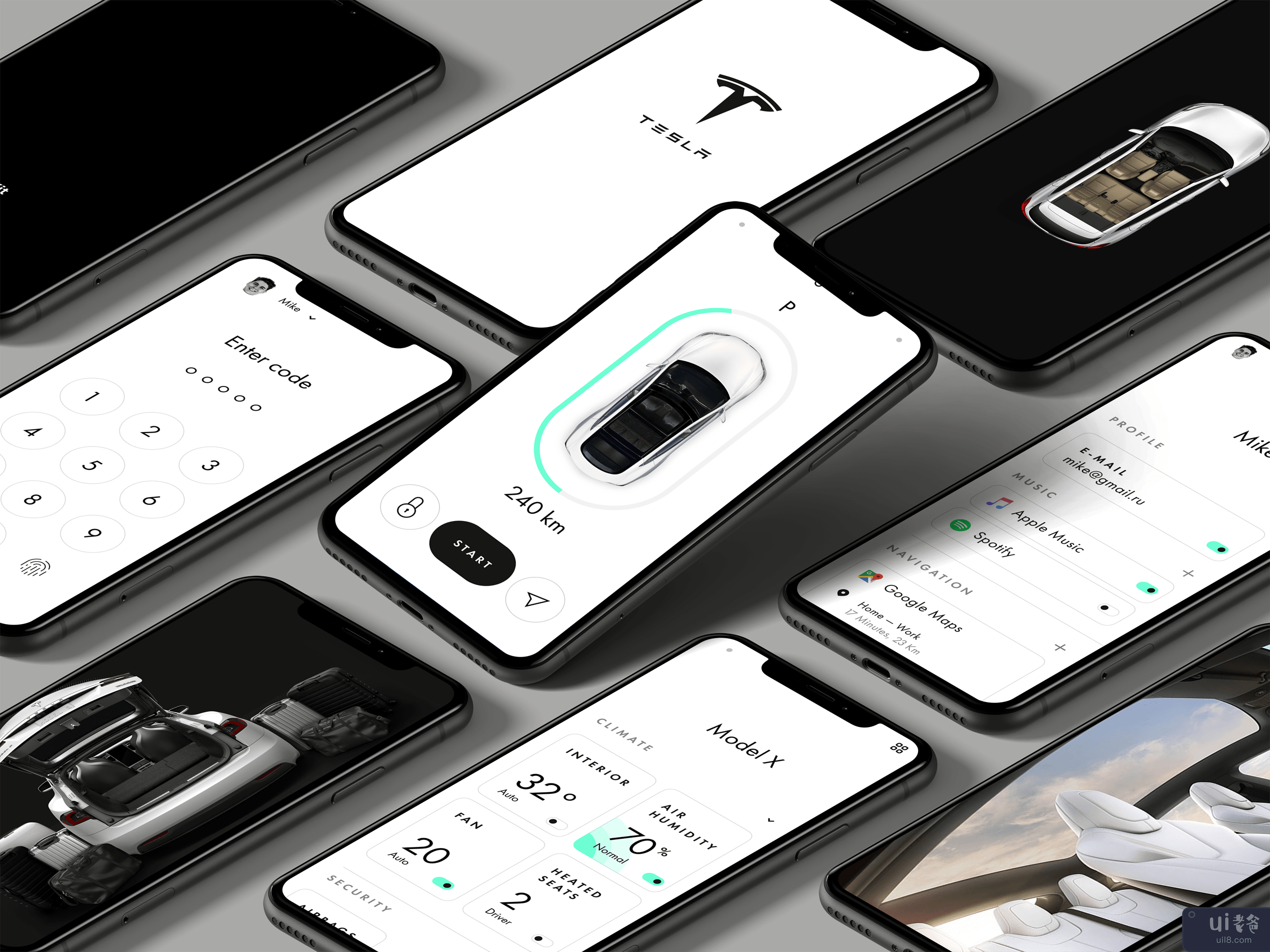 特斯拉移动应用概念(Tesla mobile app concept)插图5