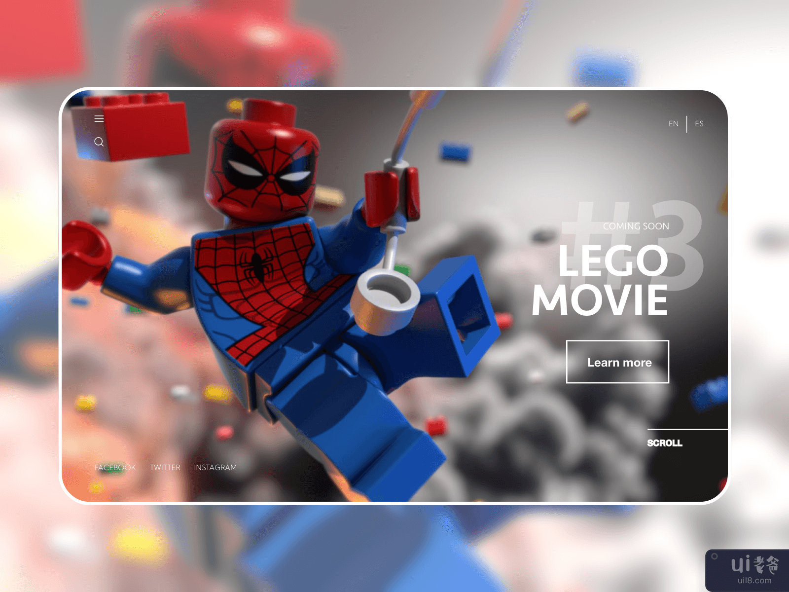 Website Header Lego Movie