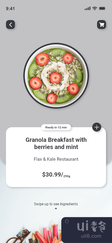 早餐食品界面(Breakfast Food UI)插图1