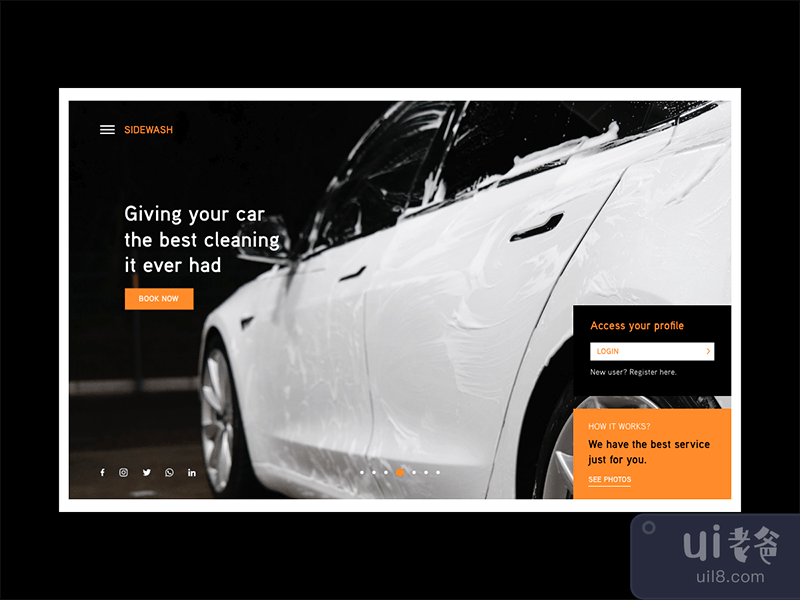 Web Service Page Car Wash