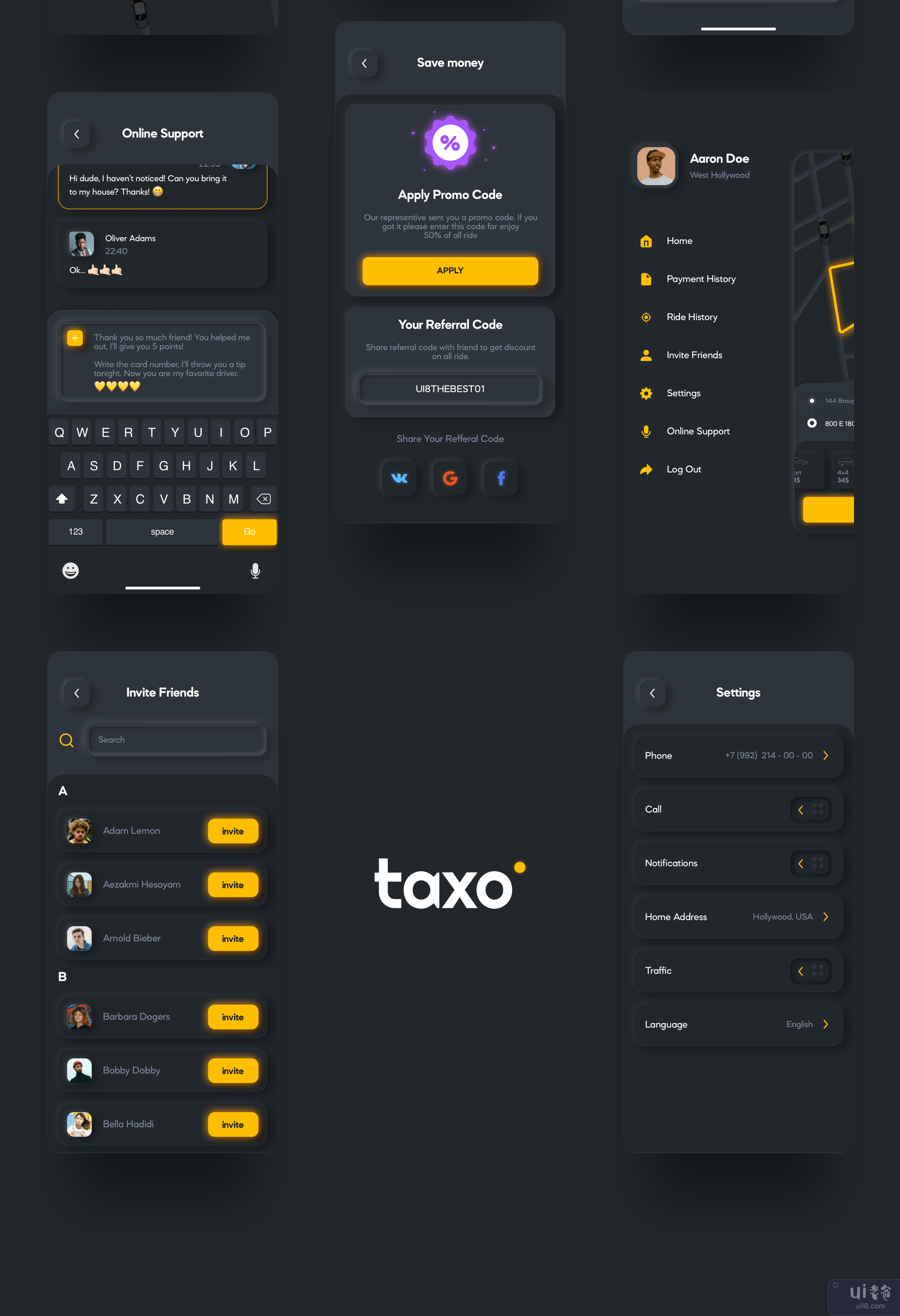 Taxo - 用户界面套件(Taxo - Ui Kit)插图