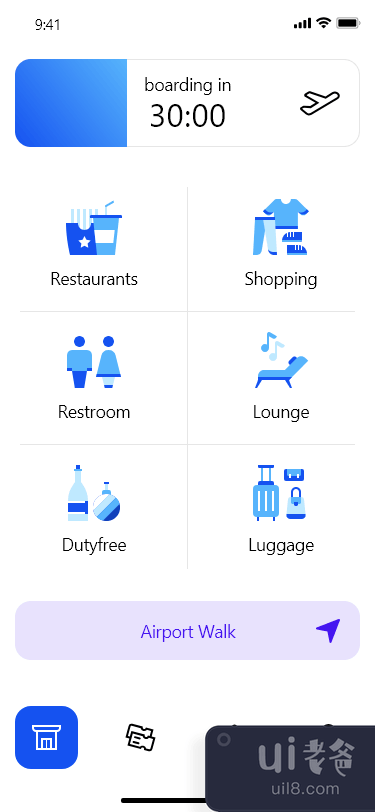 机场应用程序 UI 套件(Airport App UI Kit)插图1