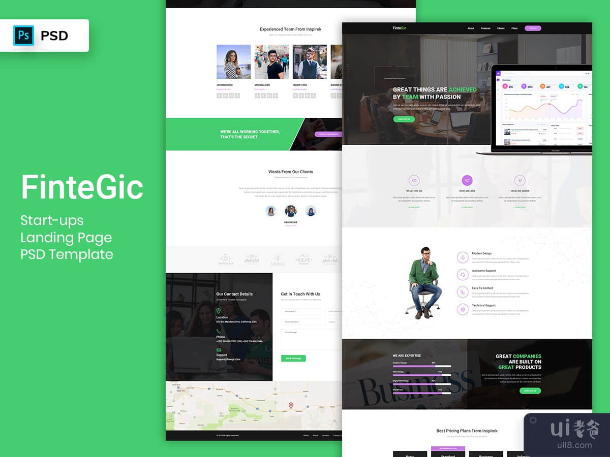 Startup Landing Page PSD Template-03