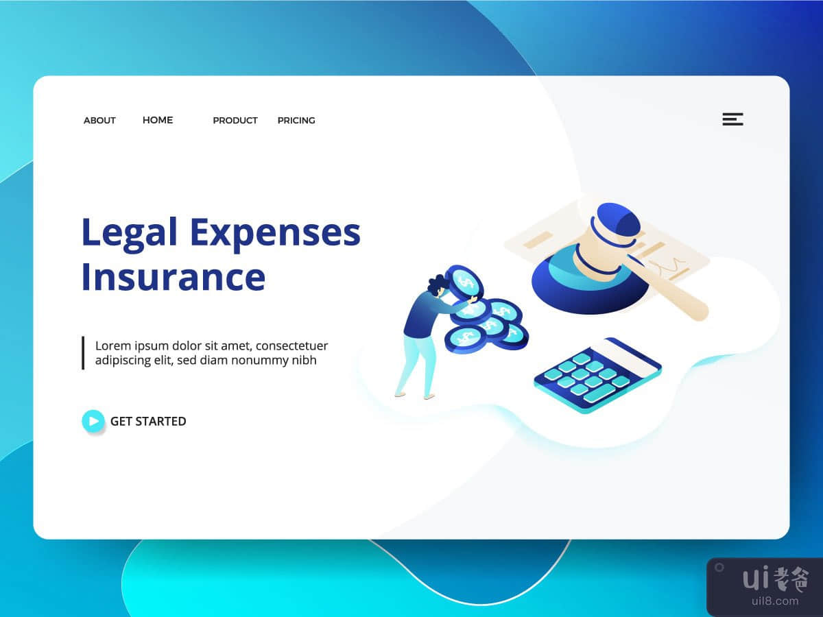 Legal Expenses Insurance Landing page