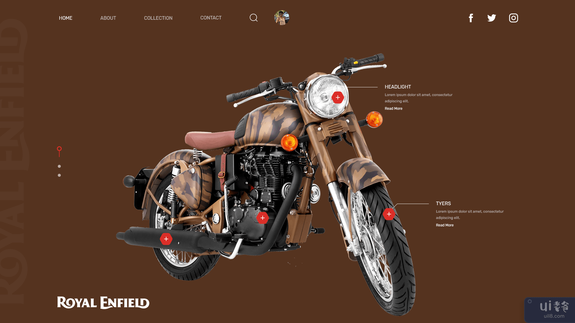 自行车登陆页面重新设计(Bike Landing Page Redesign)插图