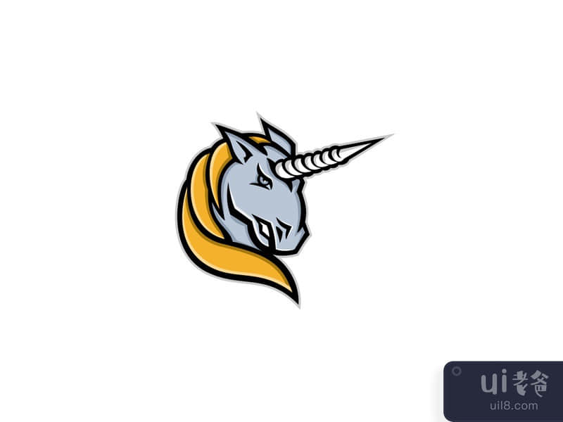  Unicorn Head Mascot