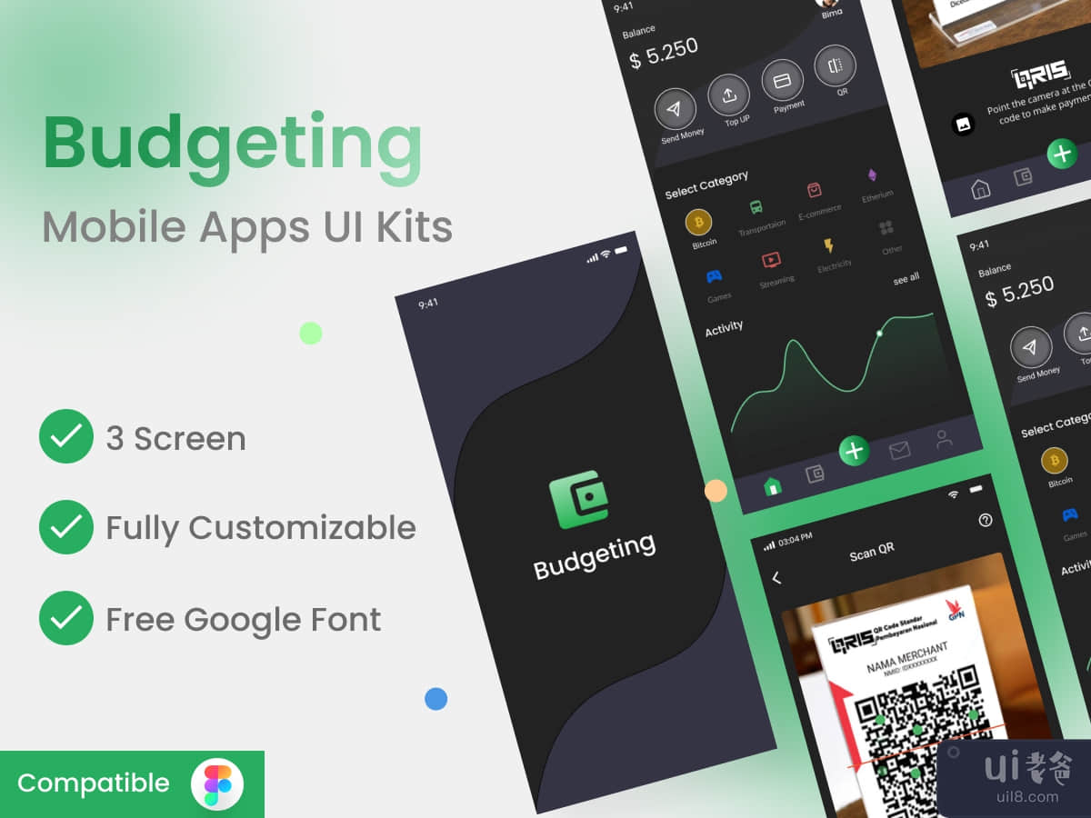 Budgeting  App UI Kits