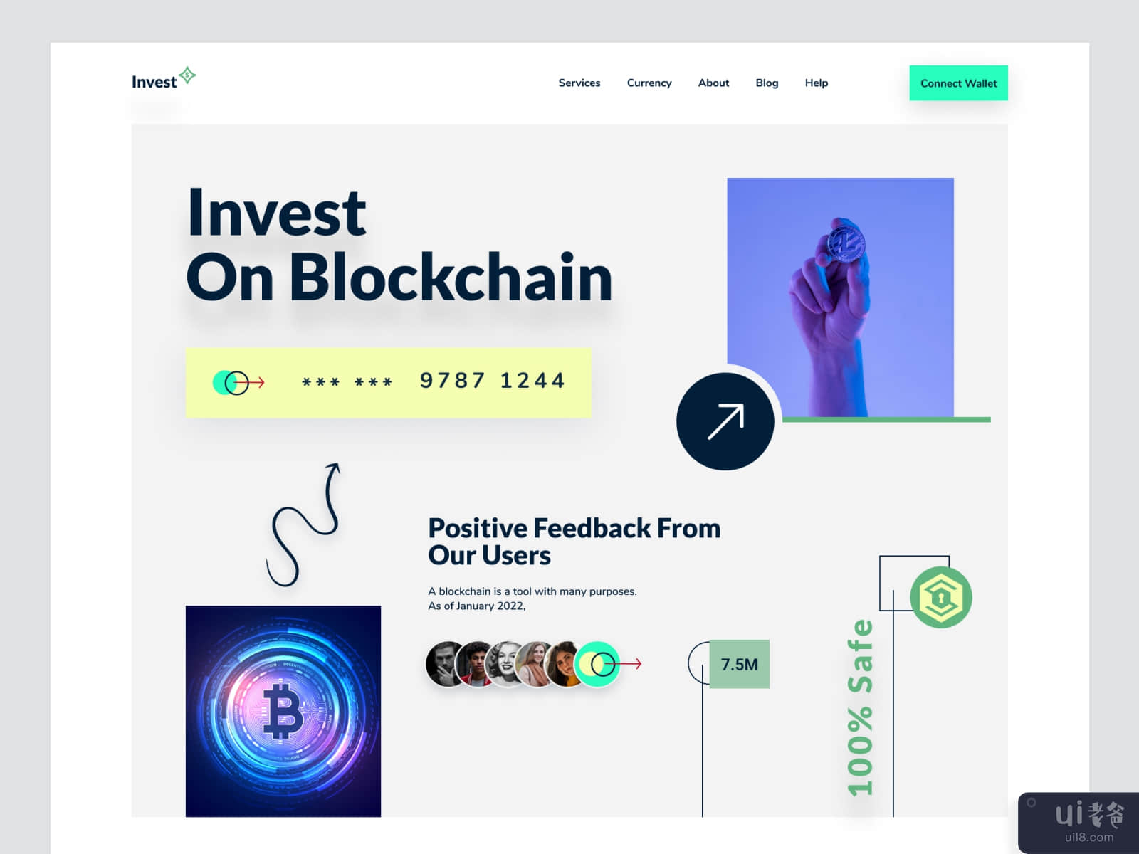 Blockchain Landing Page