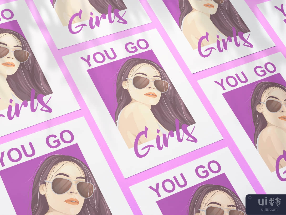 You Go Girl Poster Realistic