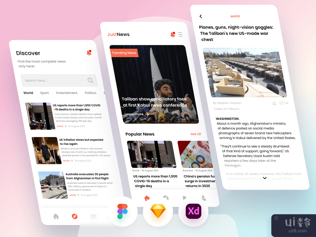 新闻和文章移动应用程序(News And Article Mobile App)插图7