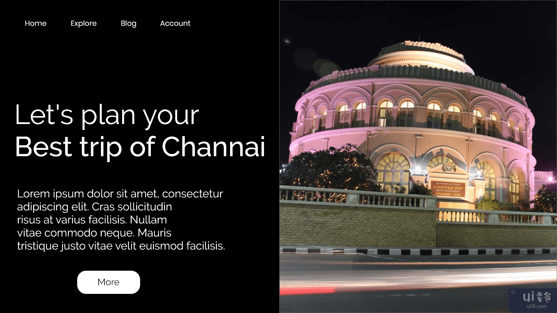 钦奈网页登陆页面(Chennai Web Landing Page)插图