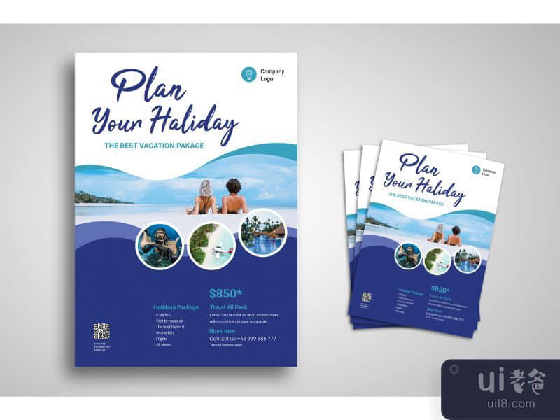 Flyer Template Holiday Package
