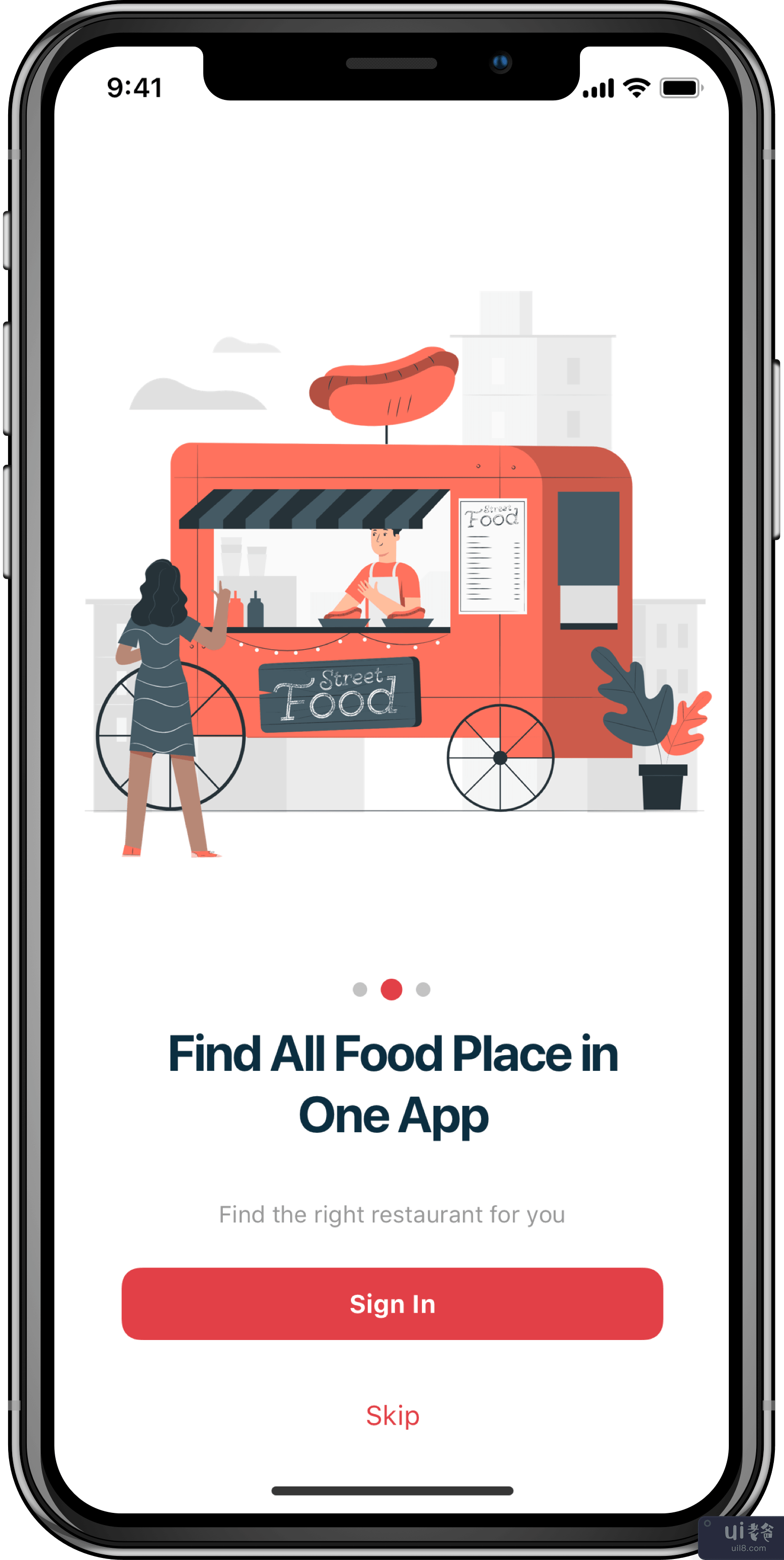 ALDENTE - 食品目录预订 - 移动 UI 套件(ALDENTE -  Food Directory Booking -  Mobile UI KIT)插图2