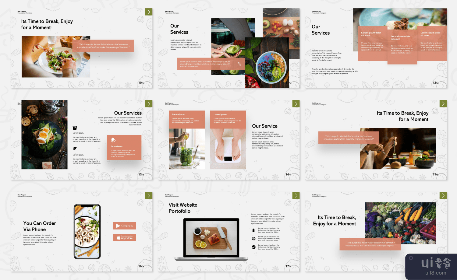 Aaralyn - 饮食计划 Google Slide(Aaralyn - Diet Program Google Slide)插图
