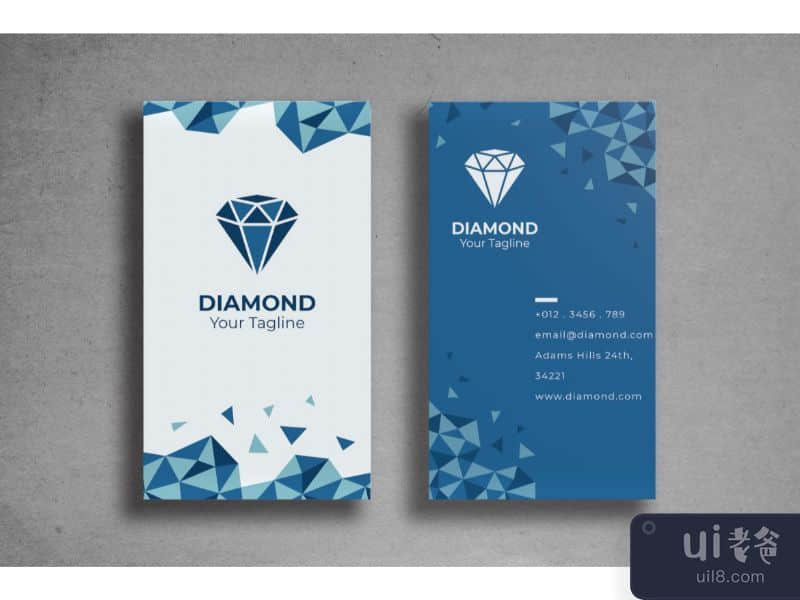 Business Card Diamond Store Brand
