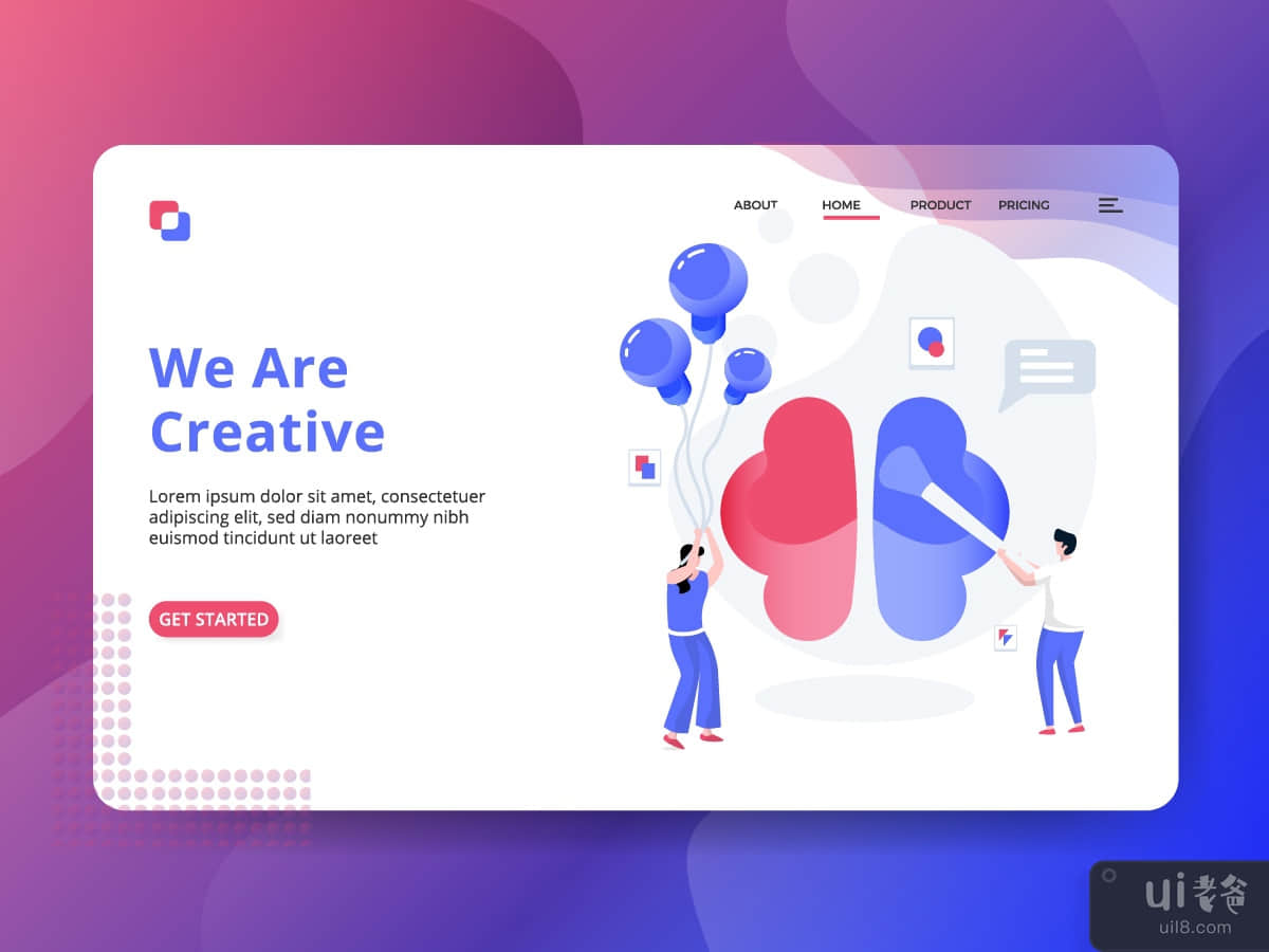 Landing Page We Are Creative