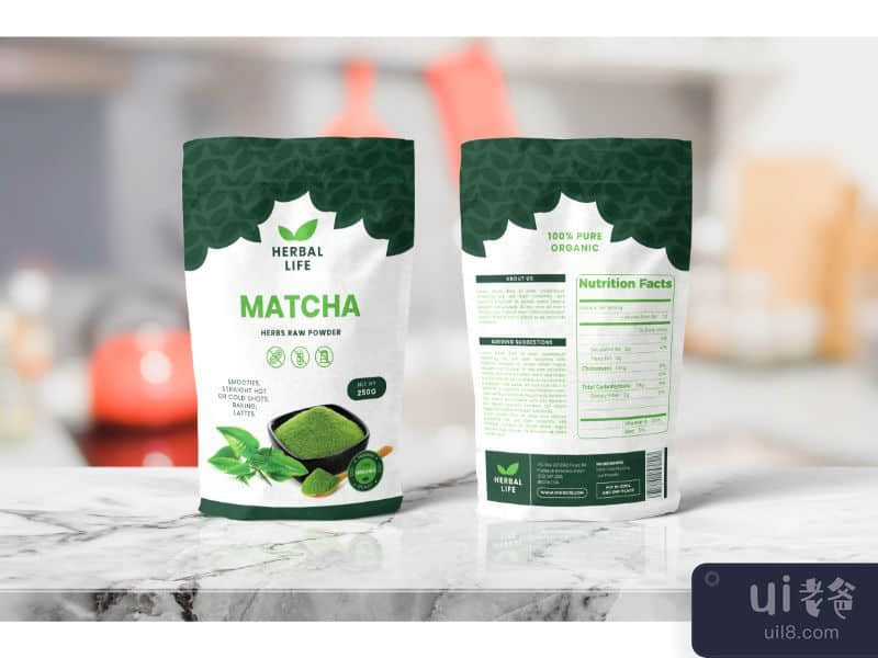 Packing Template Macha Tea 3